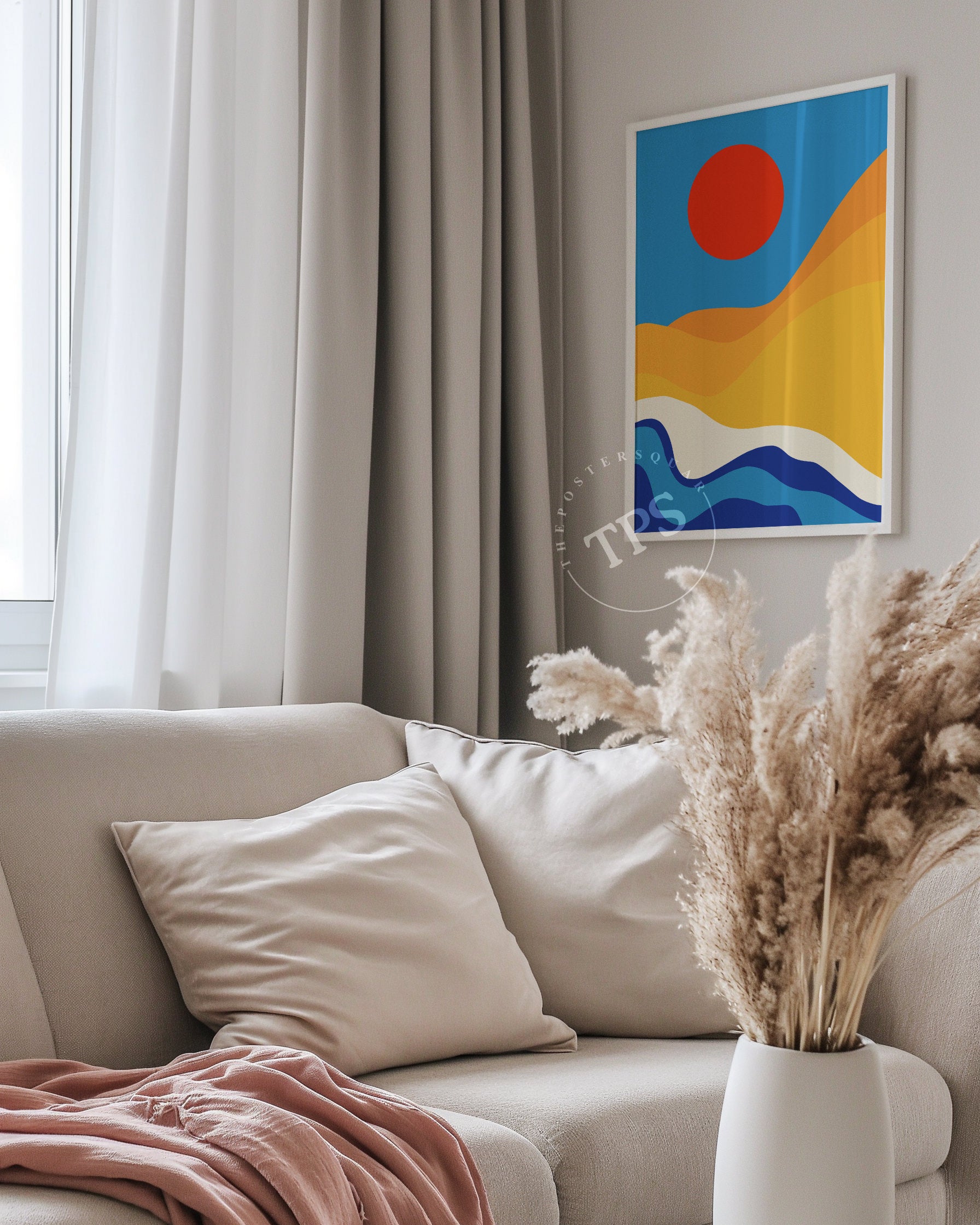 Ruby Sunset N2 The Poster Square