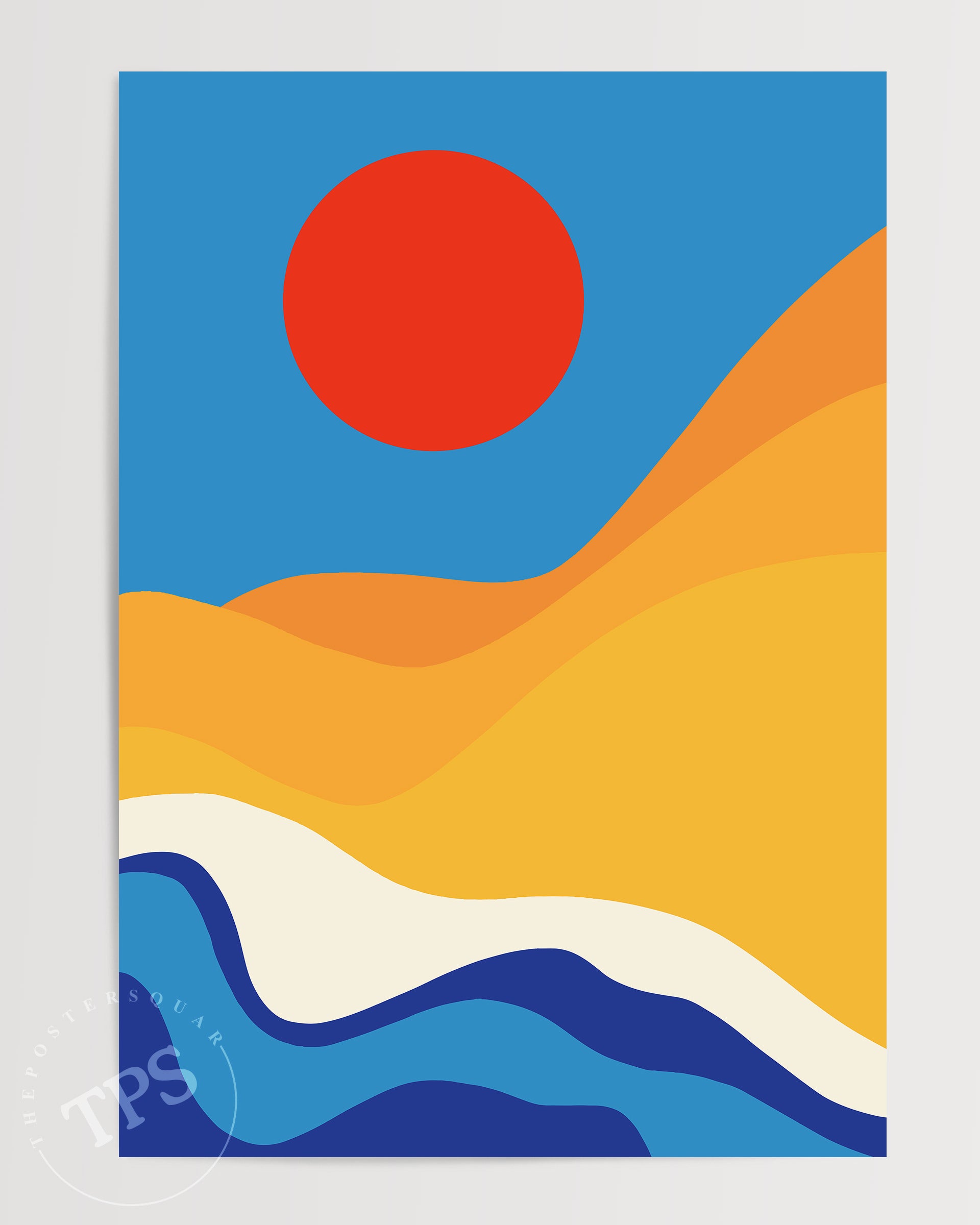 Ruby Sunset N2 The Poster Square