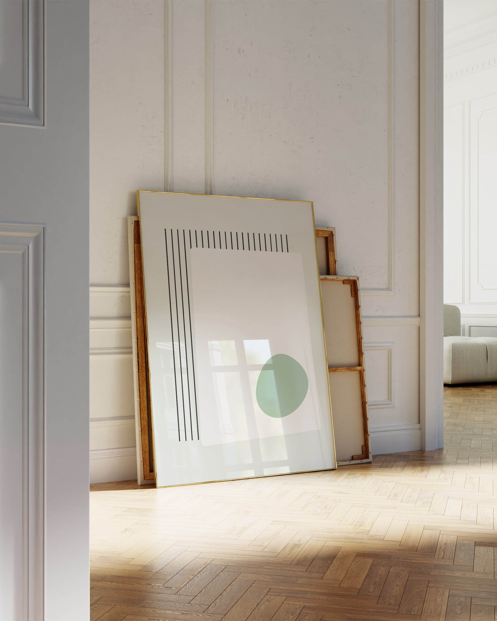 Green Minimalist Series No.4-psoter-wall_art-decor-The Poster Square