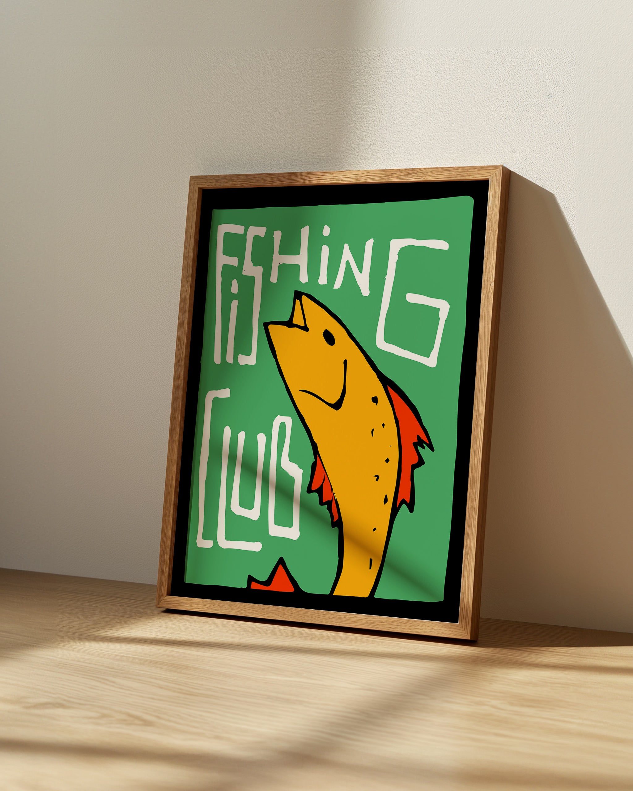 Fishing Club No.4-psoter-wall_art-decor-The Poster Square