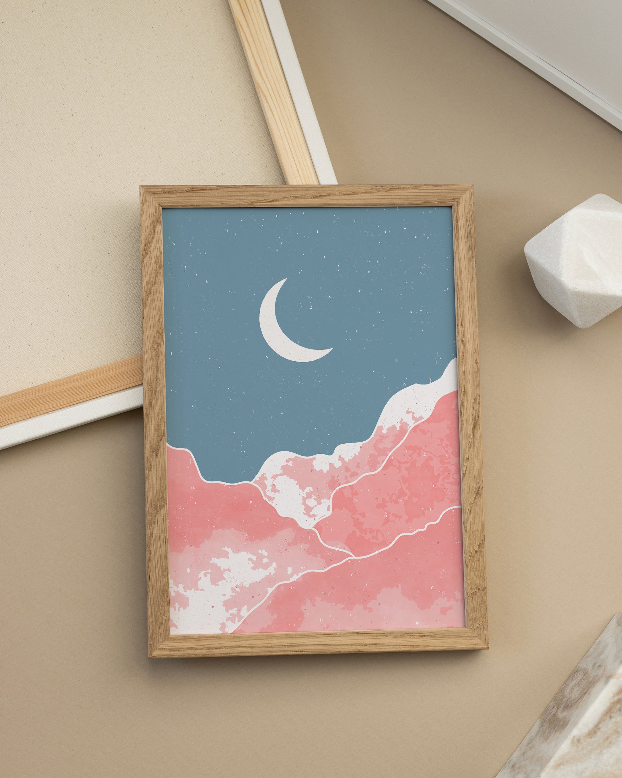 Moonlit Peaks-psoter-wall_art-decor-The Poster Square