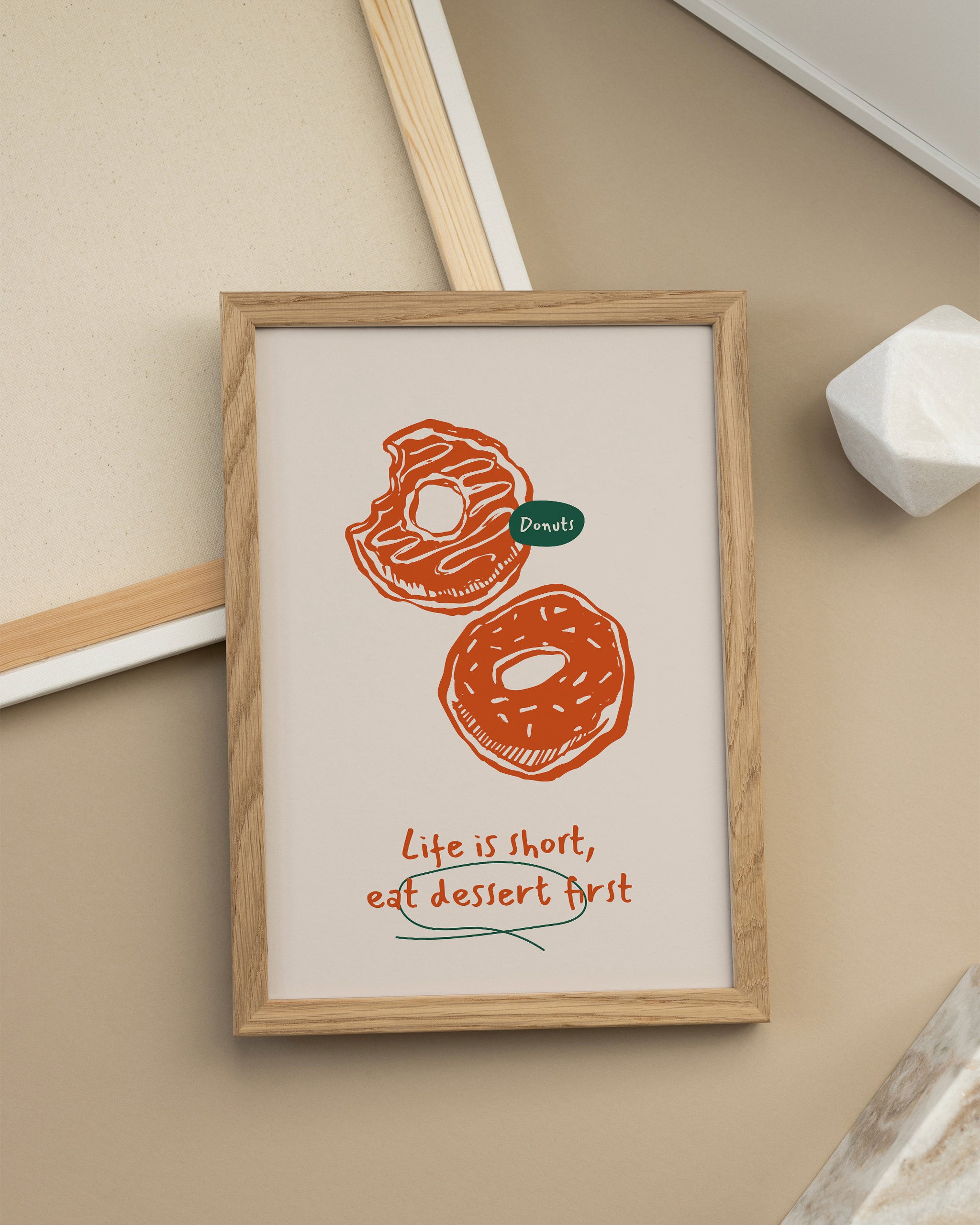 Dessert First, Questions Later-psoter-wall_art-decor-The Poster Square
