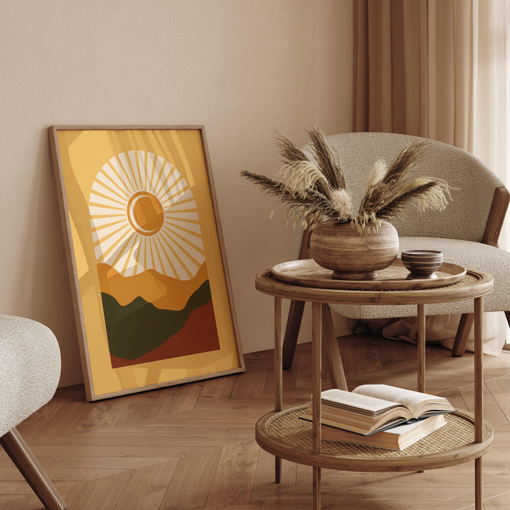 Golden Hour Glow-psoter-wall_art-decor-The Poster Square