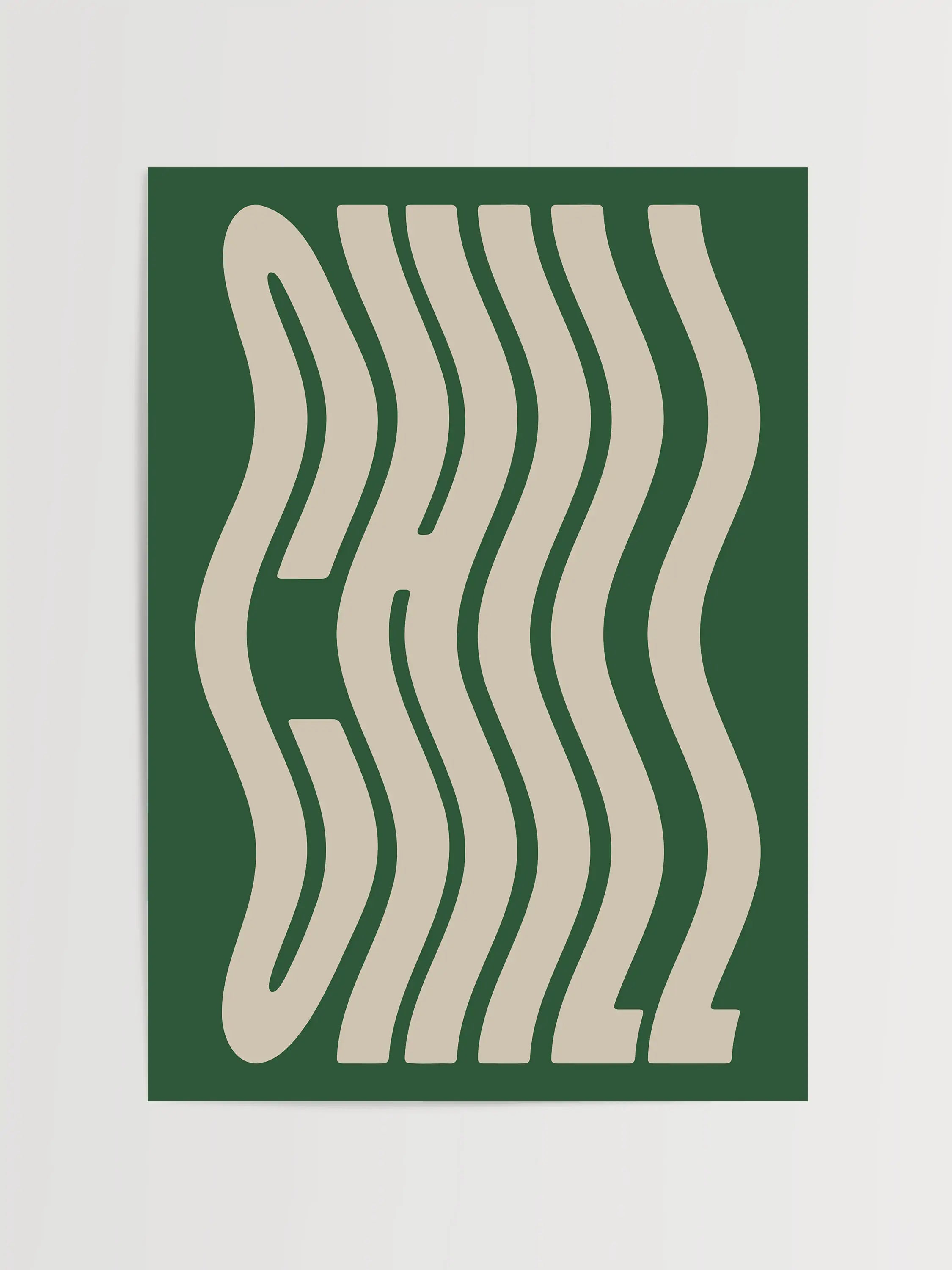 Chill Typografie Druck