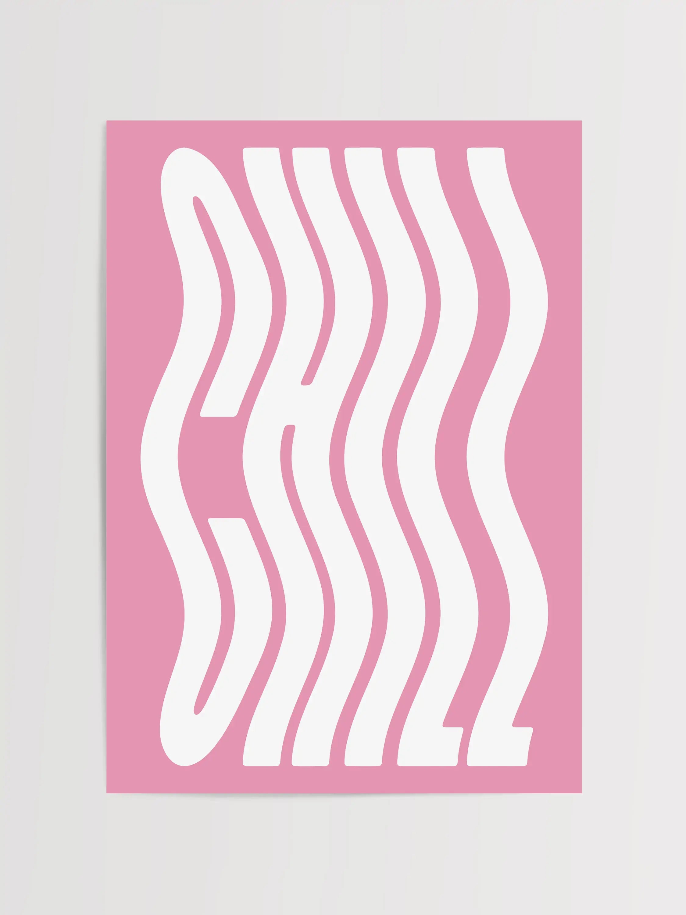 Chill Typografie Druck