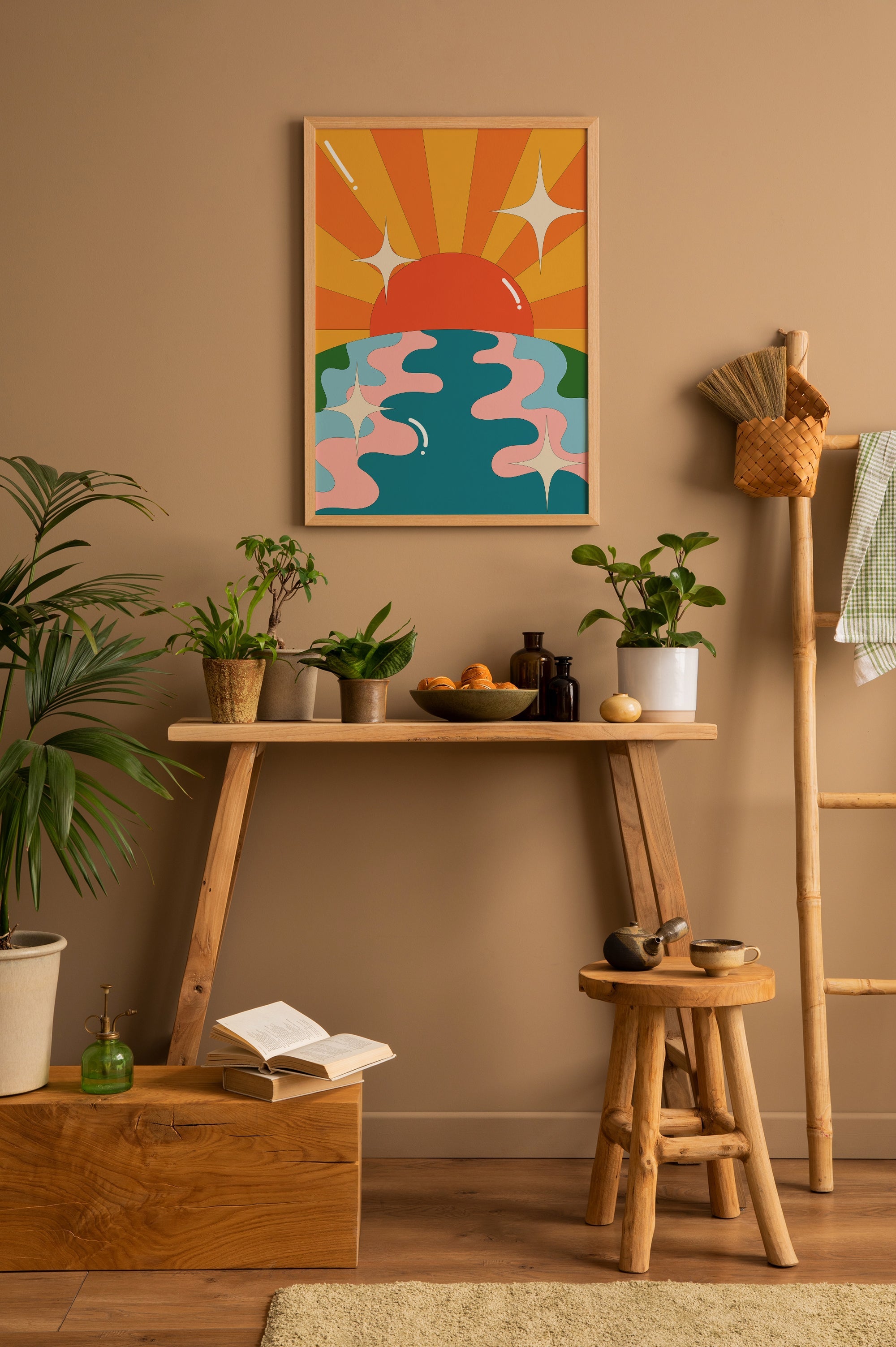 Groovy Sunset The Poster Square