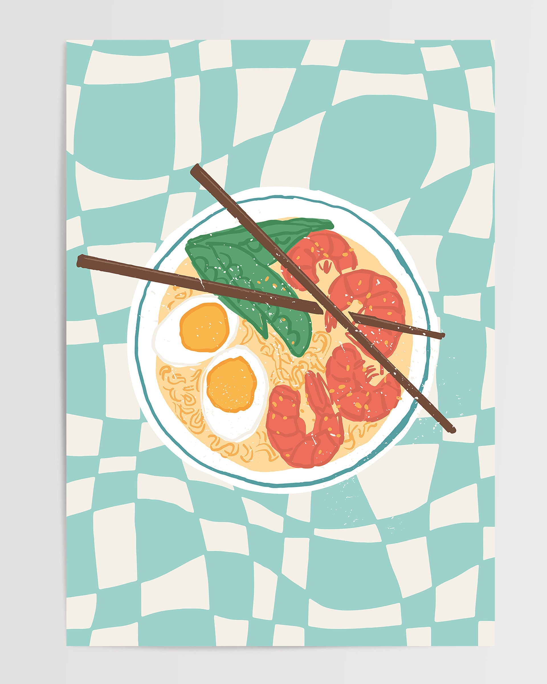 Shrimp Ramen - Food The Poster Square