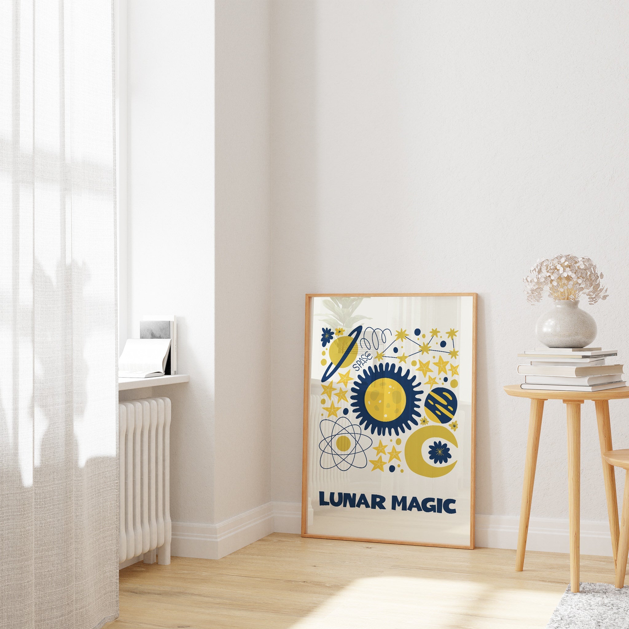 Space Illustration N1 The Poster Square