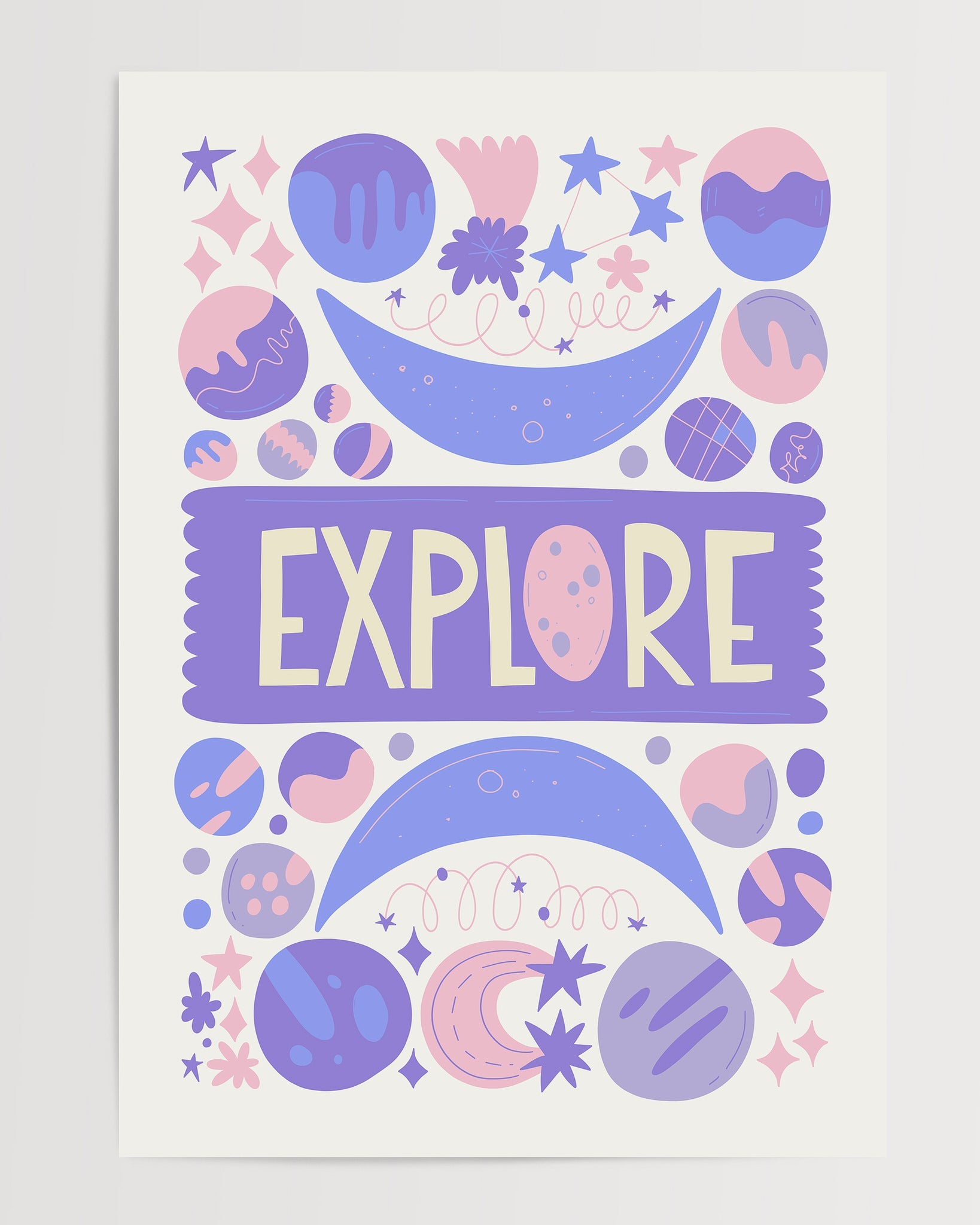 Space Illustration N3 The Poster Square