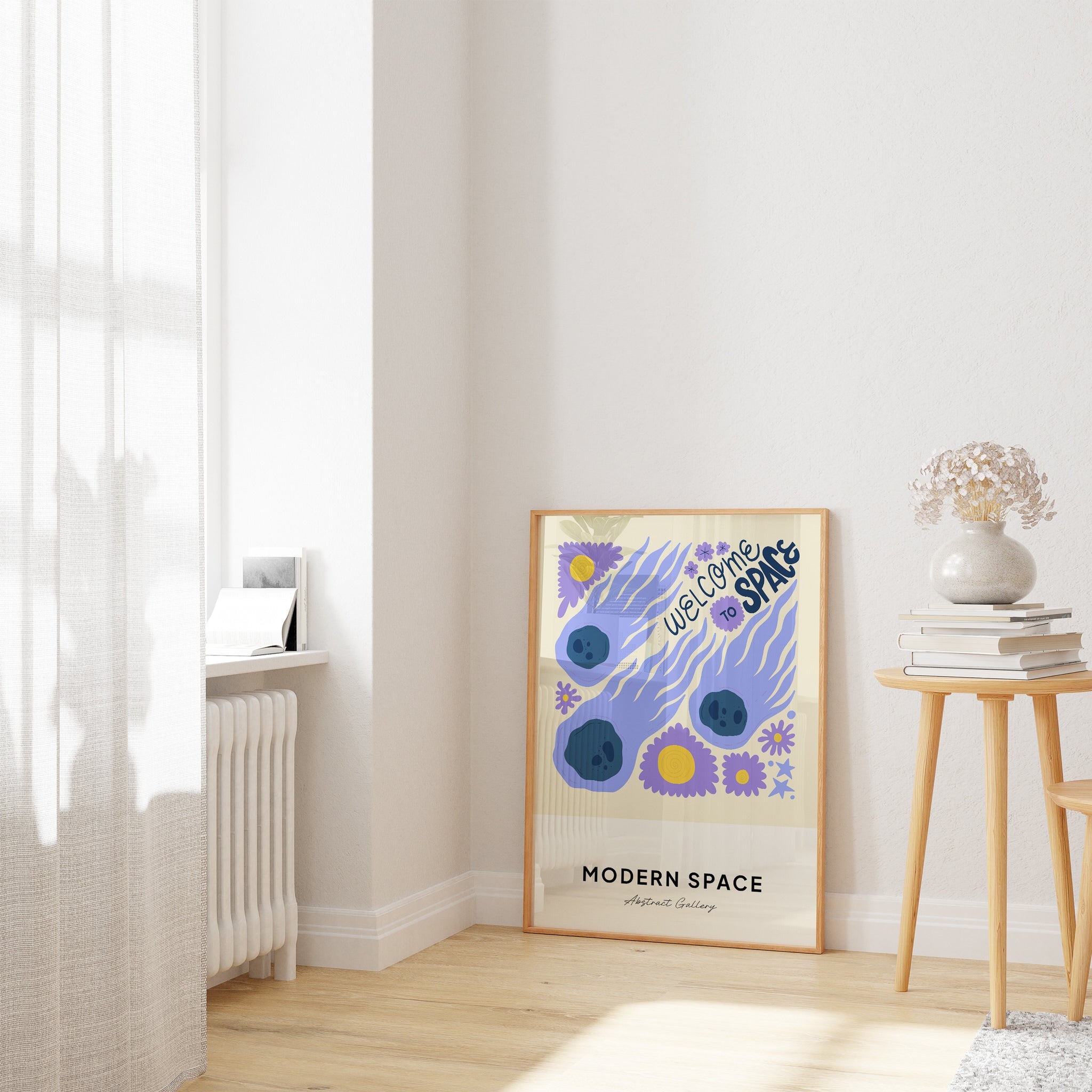 Space Illustration N5 The Poster Square