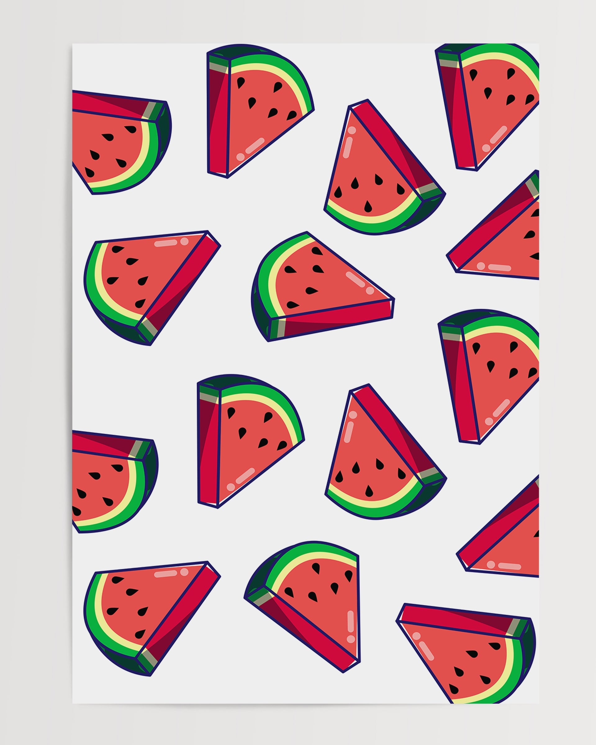 Watermelon Slices The Poster Square