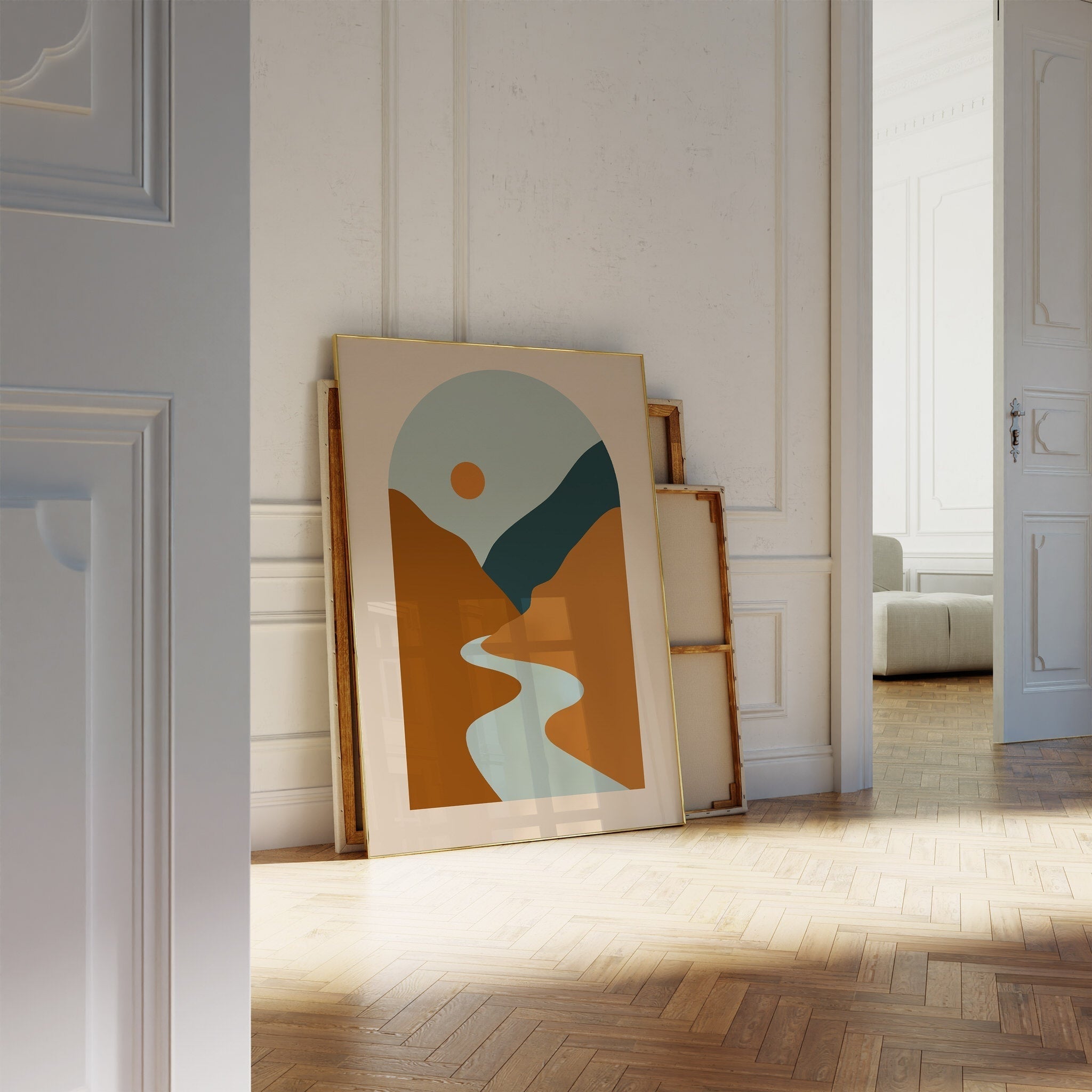 Abstract Landscape N5-psoter-wall_art-decor-The Poster Square