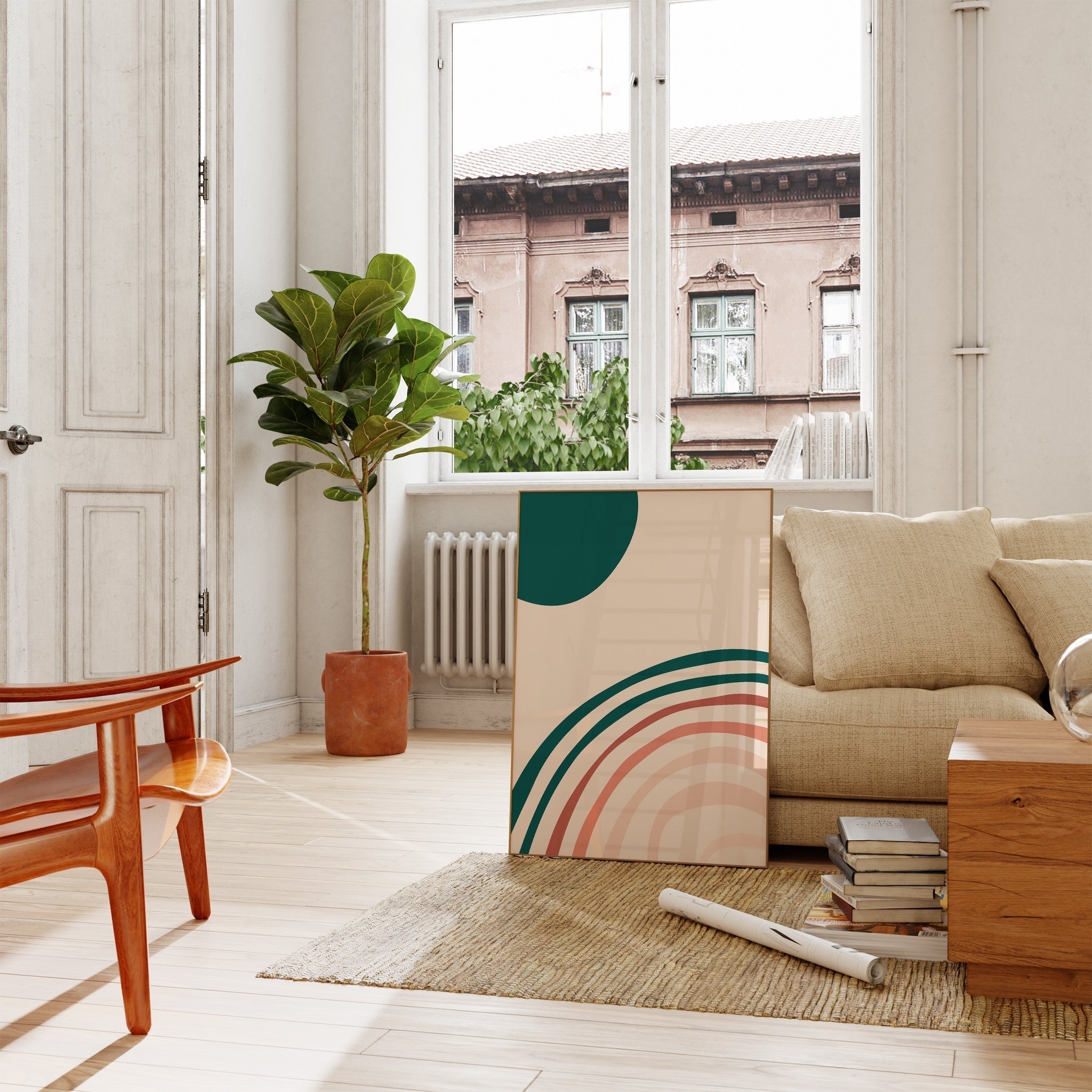 Aqua Rings-psoter-wall_art-decor-The Poster Square