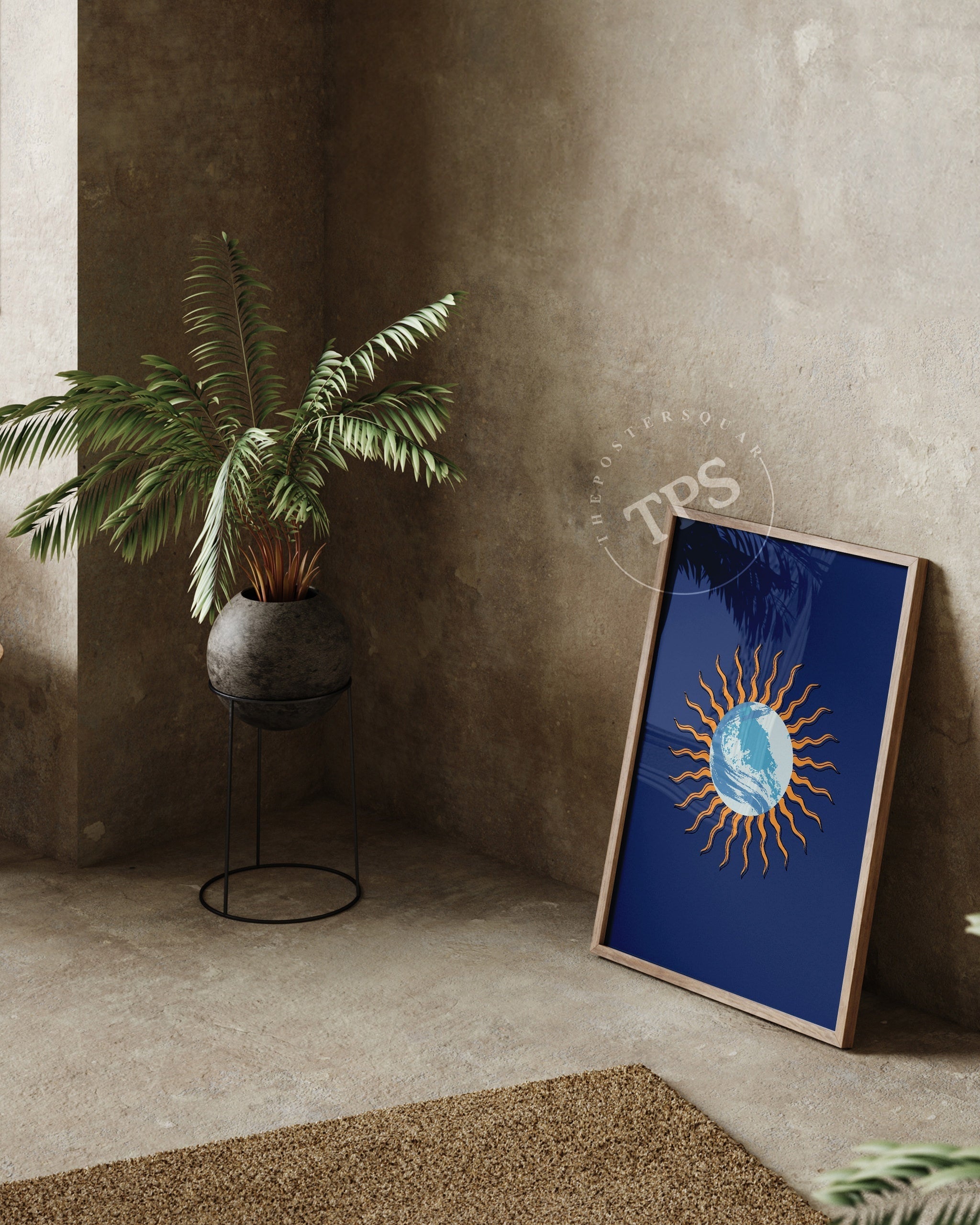 Blue Orb's Halo-psoter-wall_art-decor-The Poster Square